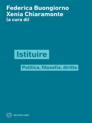 cover image of Istituire